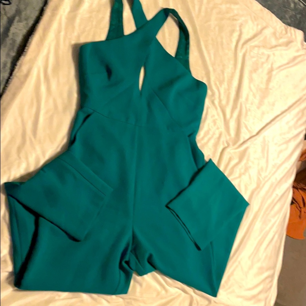 Green jumpsuit